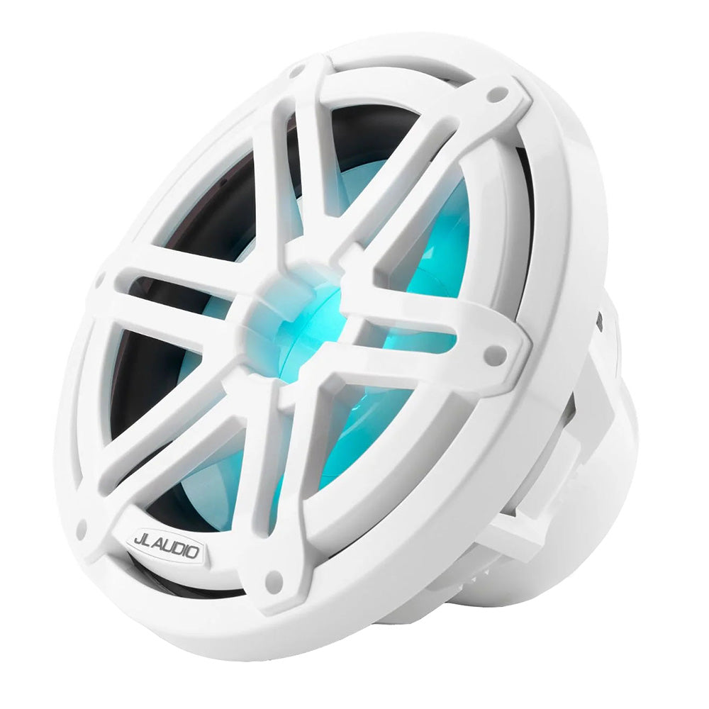 JL Audio M3 10 Marine Subwoofer wGloss White Sport Grille  RGB LED Lighting  M310IBSGwi4 0100326500